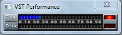 Cubase VST performance metre